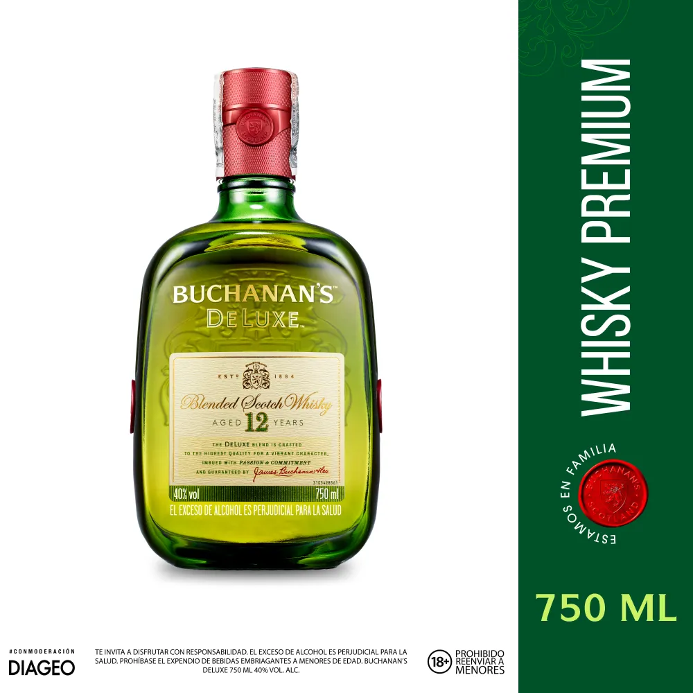 Whisky Buchanan\'s Deluxe 12 Años 750 Ml