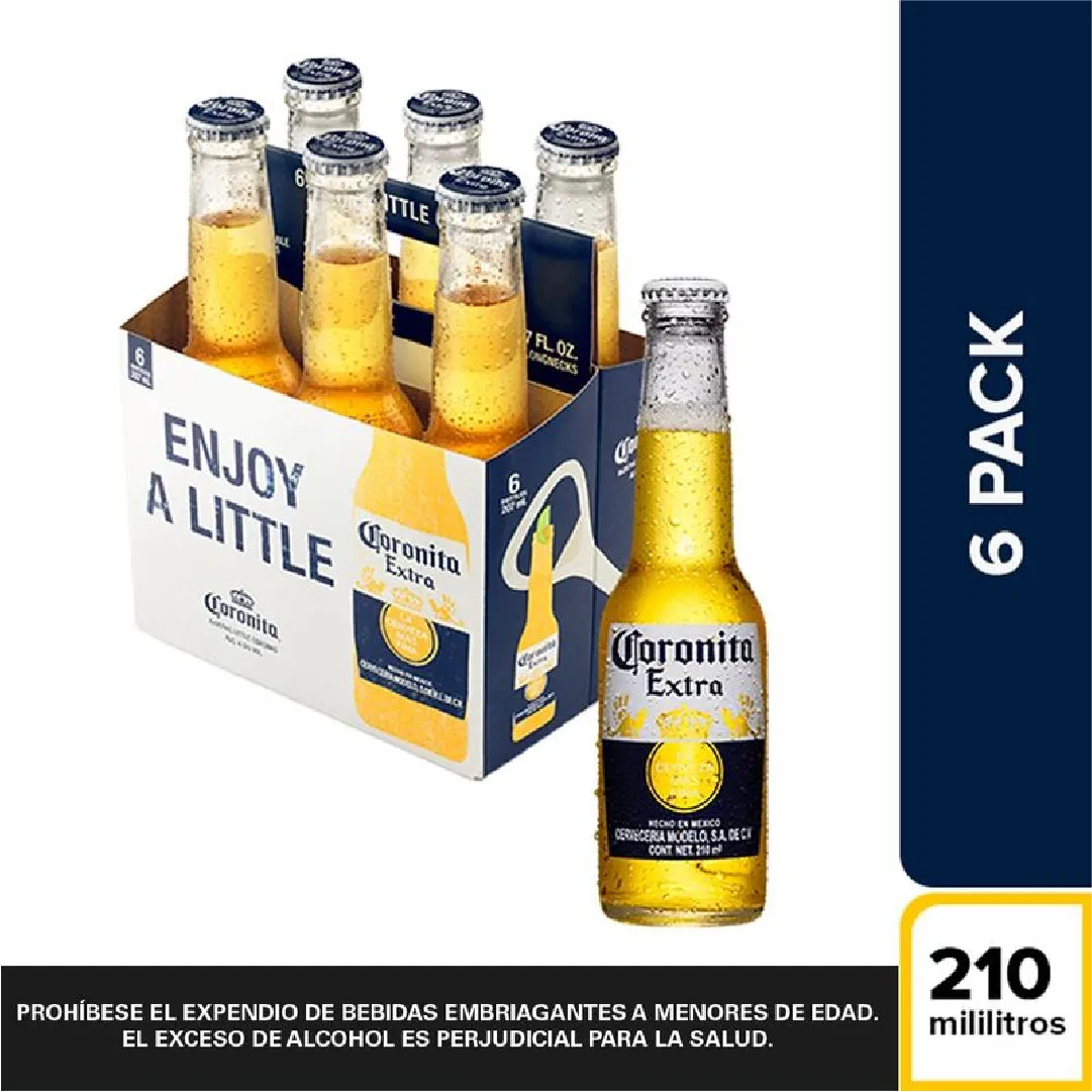 Cerveza Coronita 210 Ml X6 Unds