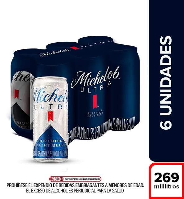 Michelob Ultra Lata 269Cc X6 Pl