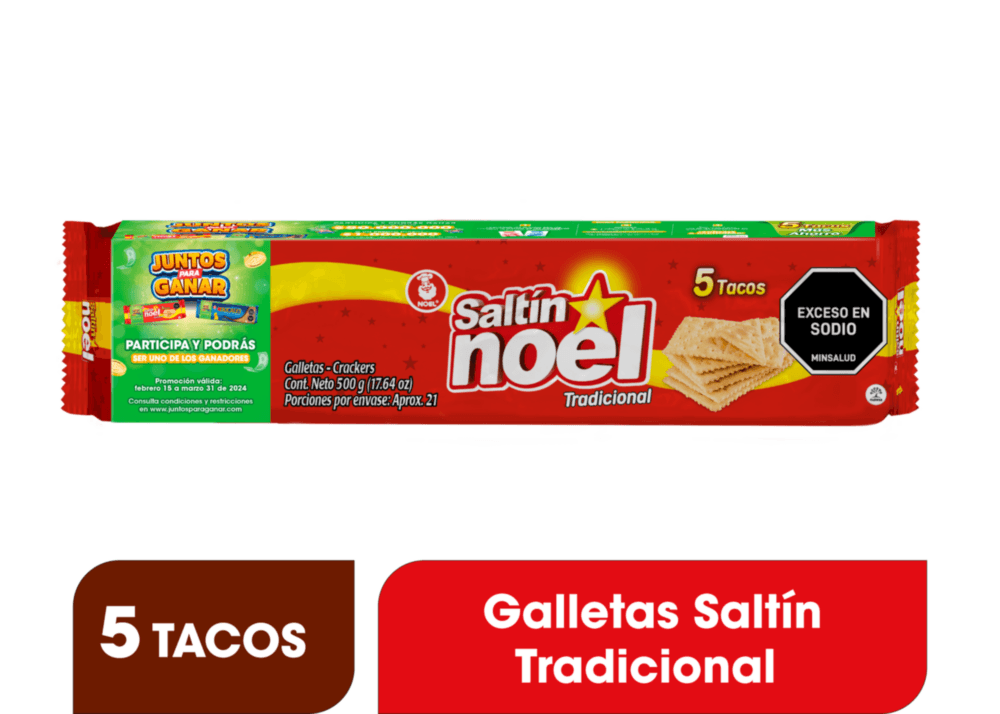 Galleta Saltín Rojo Taco 500 G x5 Unds